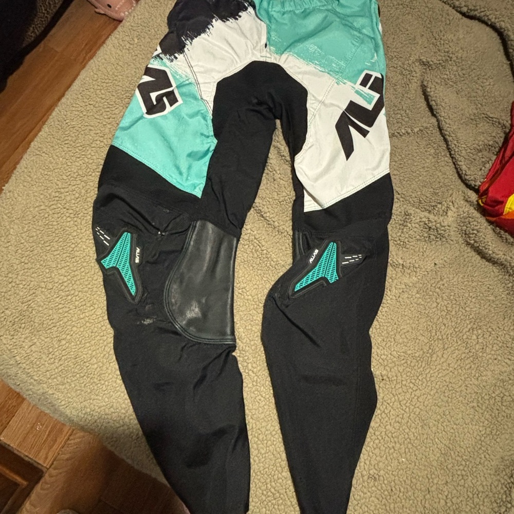Teal and Black MX Pants